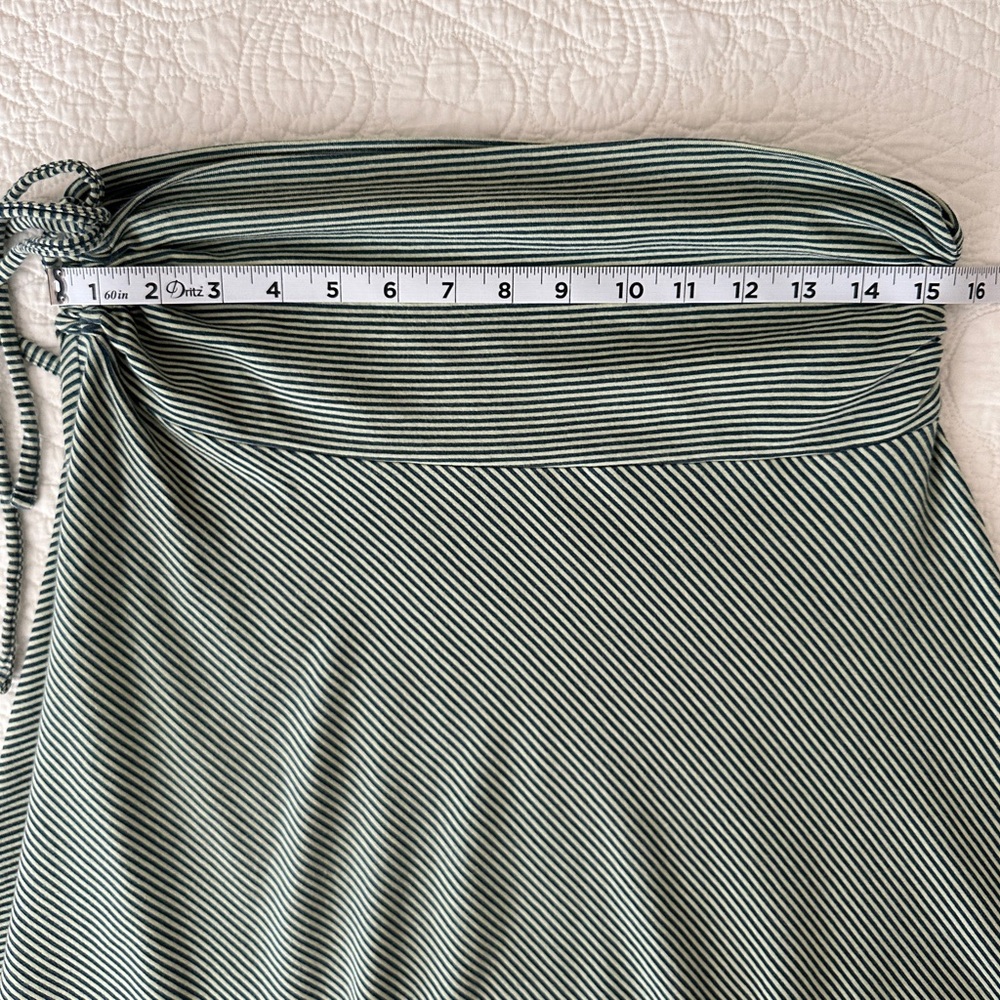 Patagonia Women’s Lithia Convertible Skirt Top Green Striped Medium - Picture 5 of 9